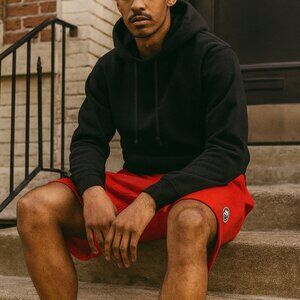 Billionaire Boys Club Red Heavyweight Terry Shorts Astronaut Logo XL